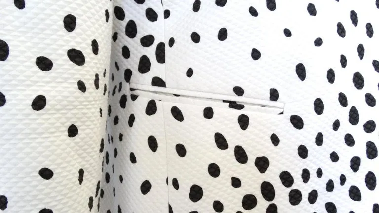 1980s Christian Dior Quilted Polka Dot Blazer