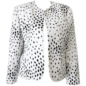 1980s Christian Dior Quilted Polka Dot Blazer