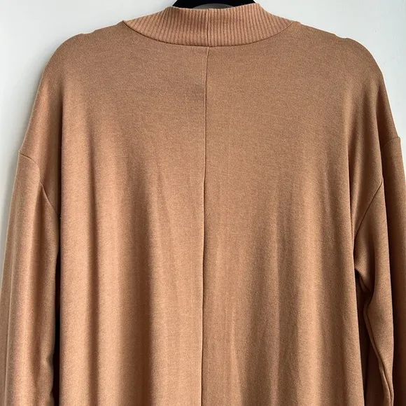 1.STATE Long Sleeve Drape Front Maxi Cardigan