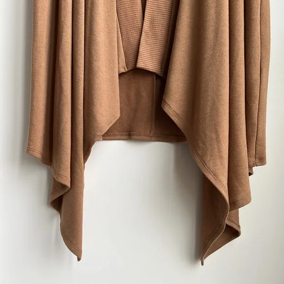 1.STATE Long Sleeve Drape Front Maxi Cardigan