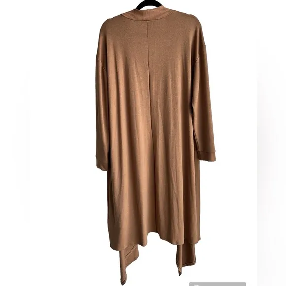 1.STATE Long Sleeve Drape Front Maxi Cardigan