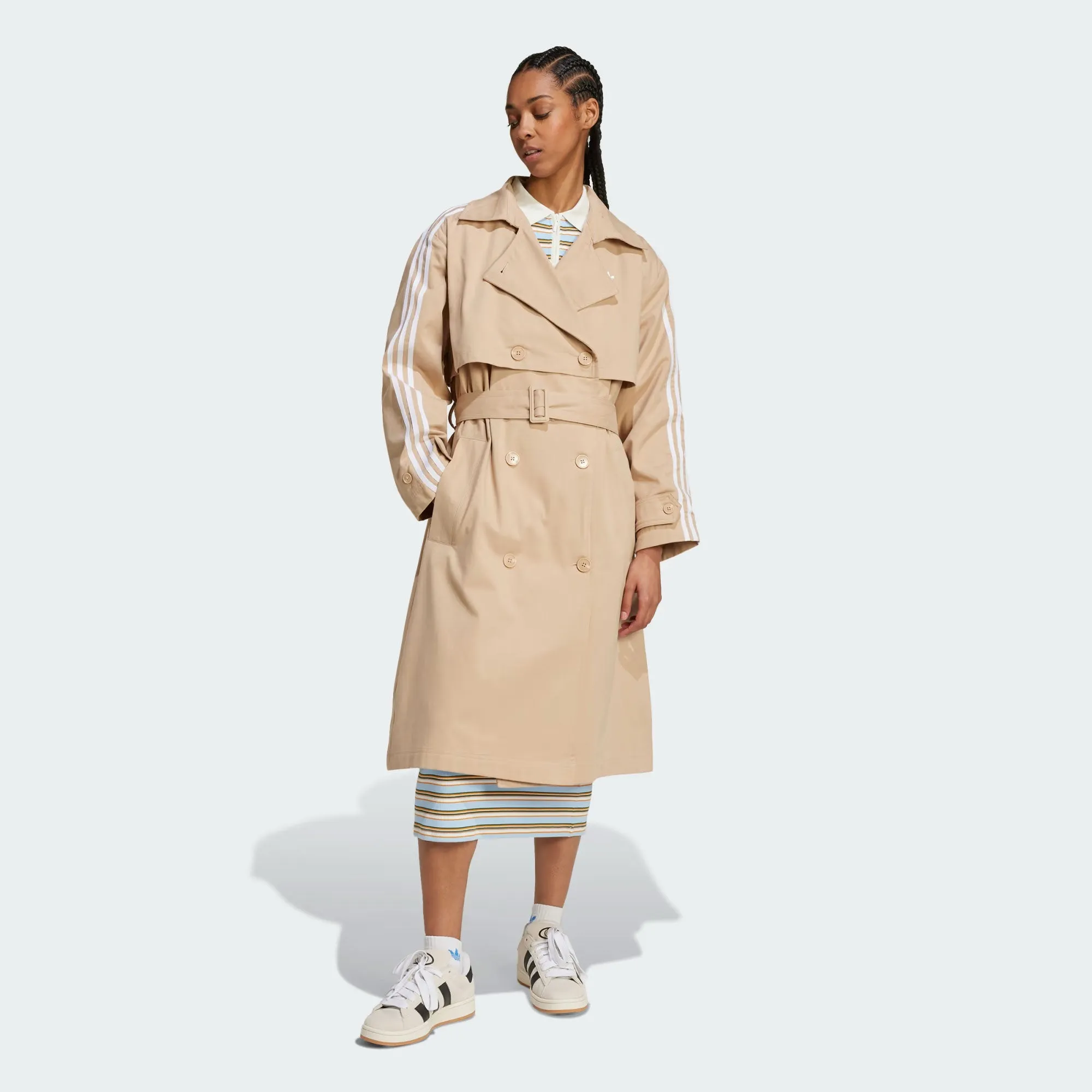 ADIDAS ORIGINALS | ADICOLOR TRENCH COAT TWILL { MAGIC BEIGE