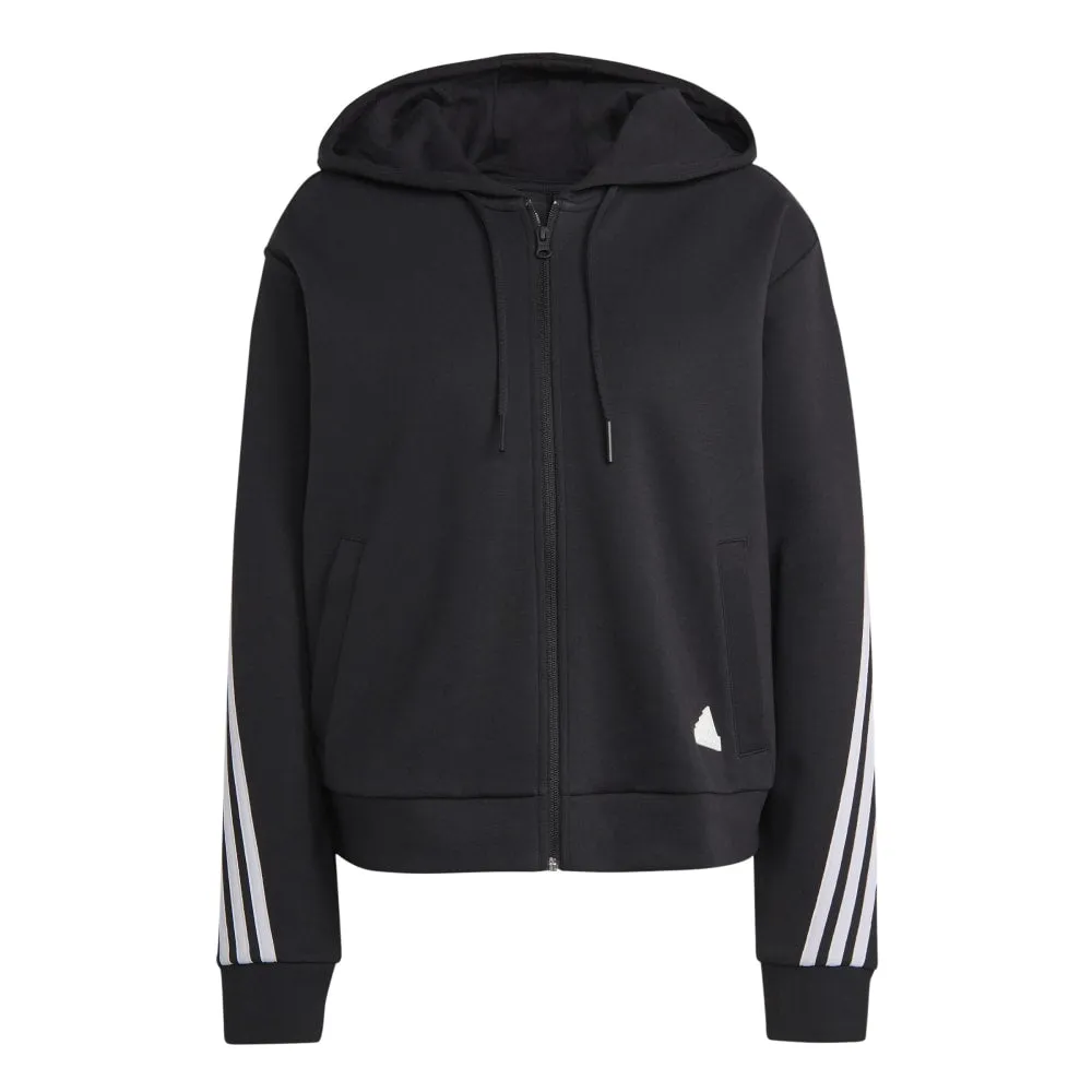 Adidas Womens Future Icons 3-Stripe Full Zip Sweatshirt