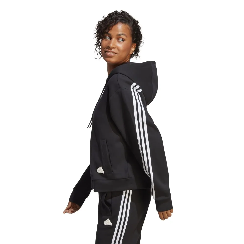 Adidas Womens Future Icons 3-Stripe Full Zip Sweatshirt