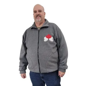ADULT CANADA BOMBER JACKET CHARCOAL GREY MIX