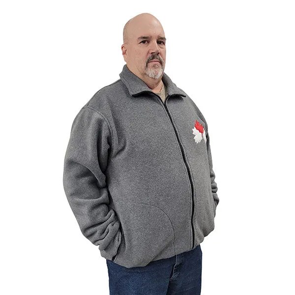 ADULT CANADA BOMBER JACKET CHARCOAL GREY MIX