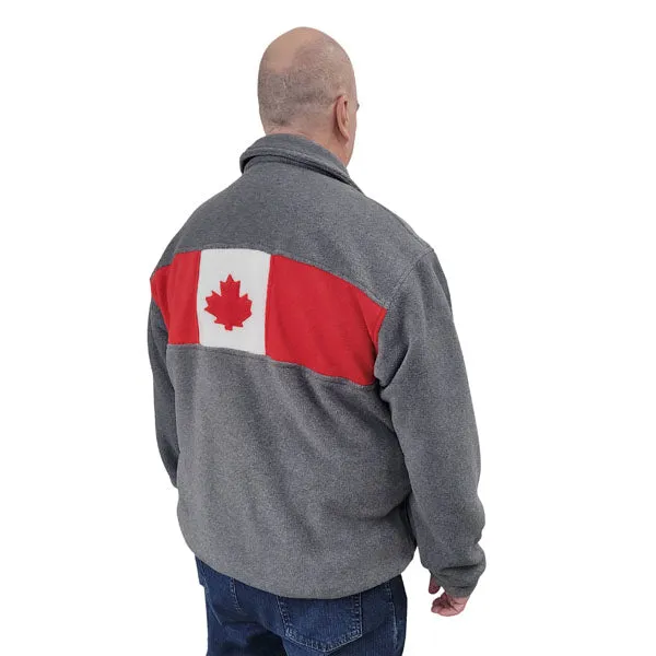 ADULT CANADA BOMBER JACKET CHARCOAL GREY MIX