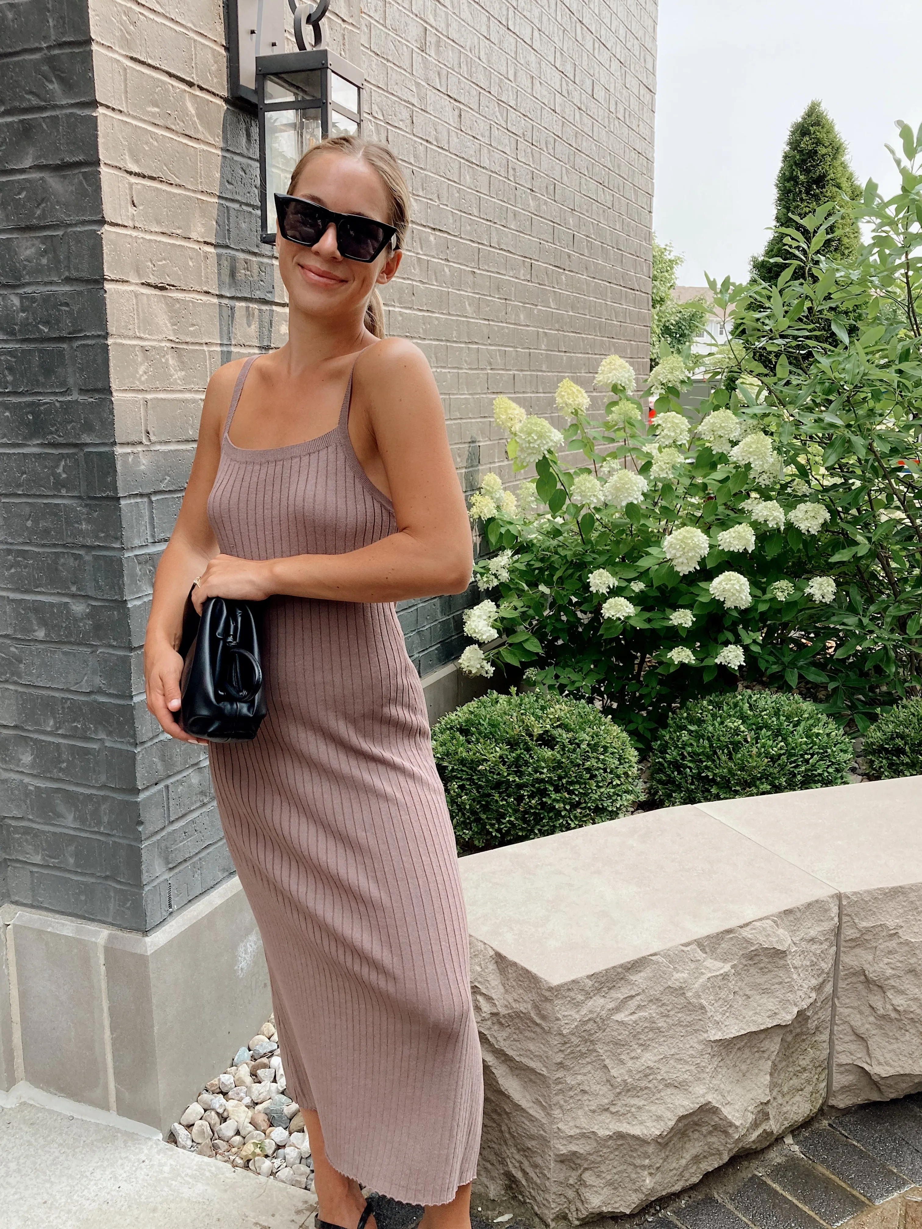 Alma Ribbed Knit Dress