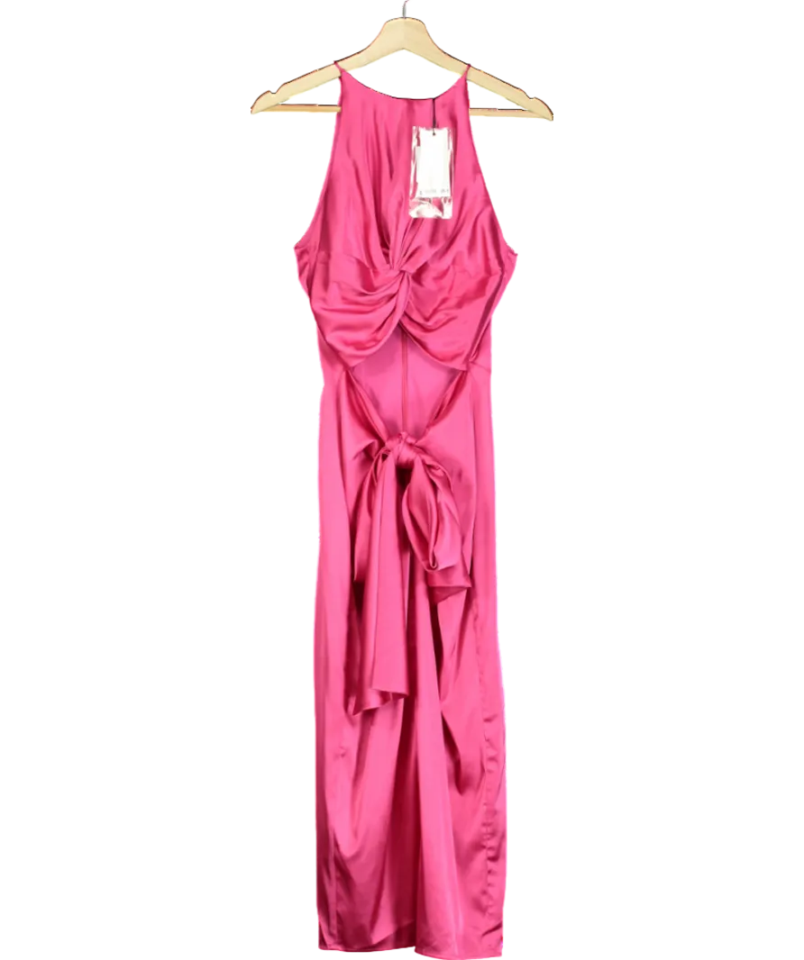 Andrea Iyamah Pink Reli Midi Dress UK 6