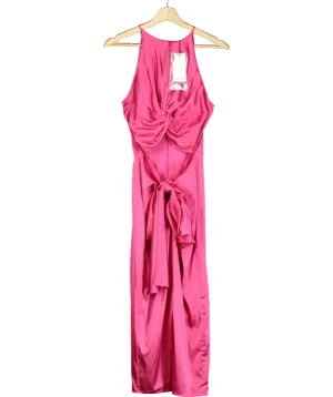 Andrea Iyamah Pink Reli Midi Dress UK 6