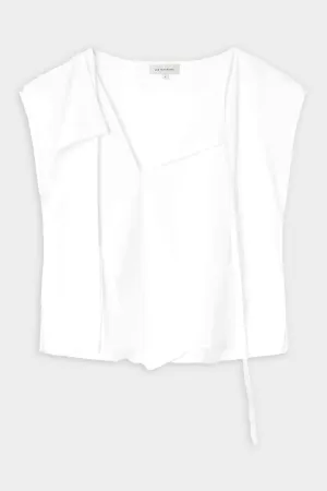 Andy Tie Neck Top in Natural