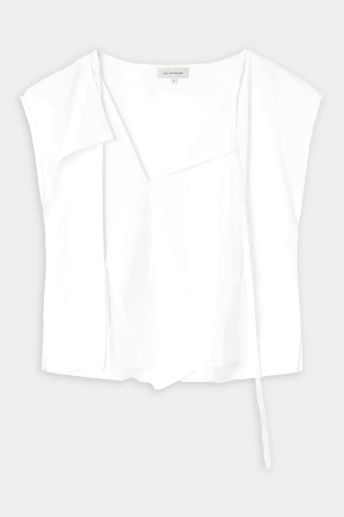 Andy Tie Neck Top in Natural
