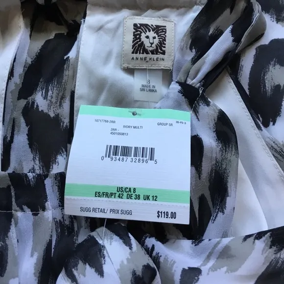 Anne Klein Women’s Animal Print Maxi Dress