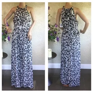 Anne Klein Women’s Animal Print Maxi Dress
