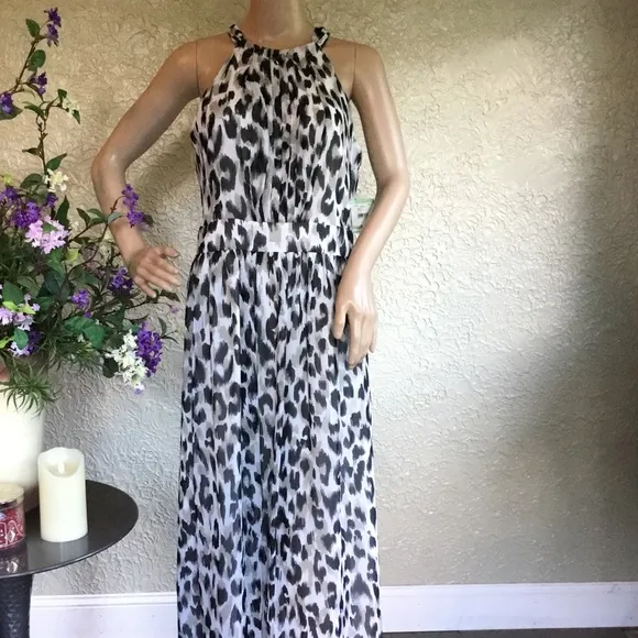 Anne Klein Women’s Animal Print Maxi Dress