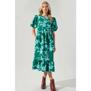 Aruba Floral Midi Dress