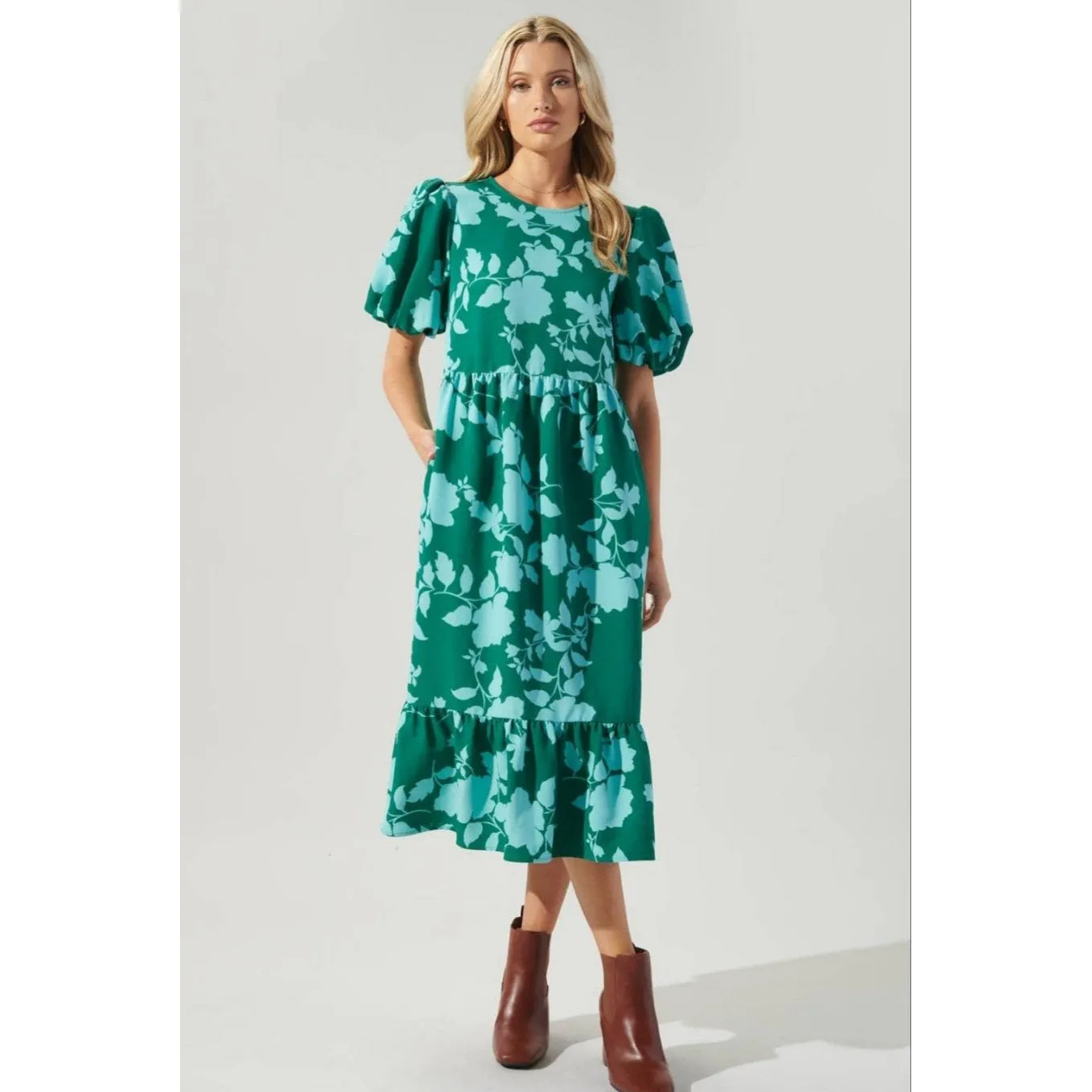 Aruba Floral Midi Dress