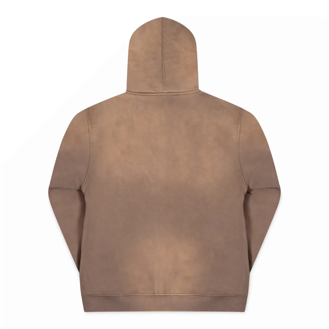 Attní Acid Wash Hoodie Brown