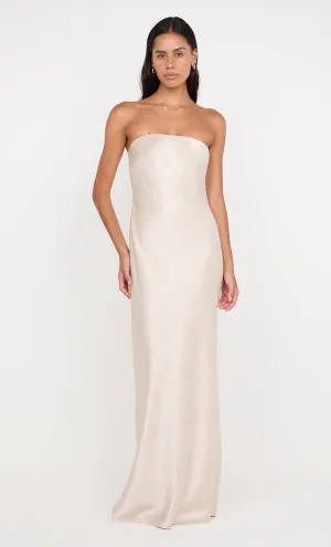 AUSTEN STRAPLESS MAXI DRESS - SAND