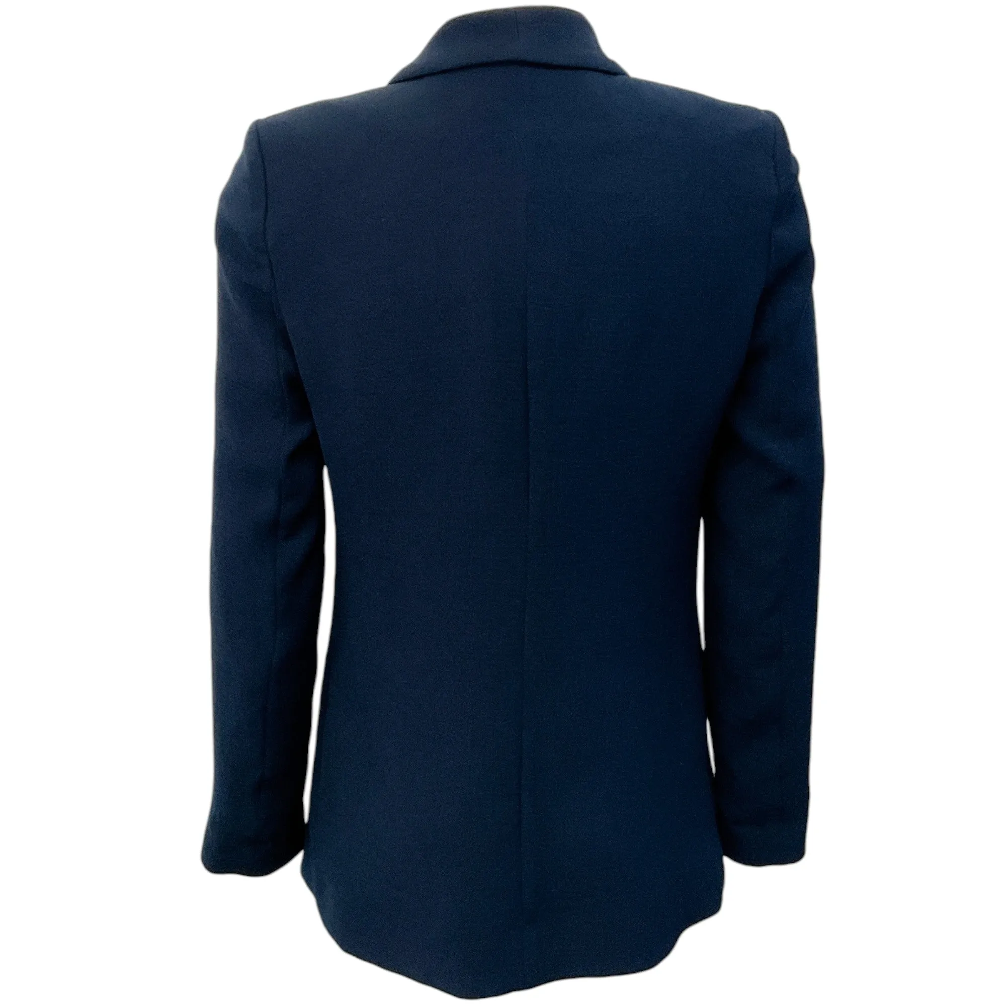 BA&SH Navy Blue Crepe Blazer