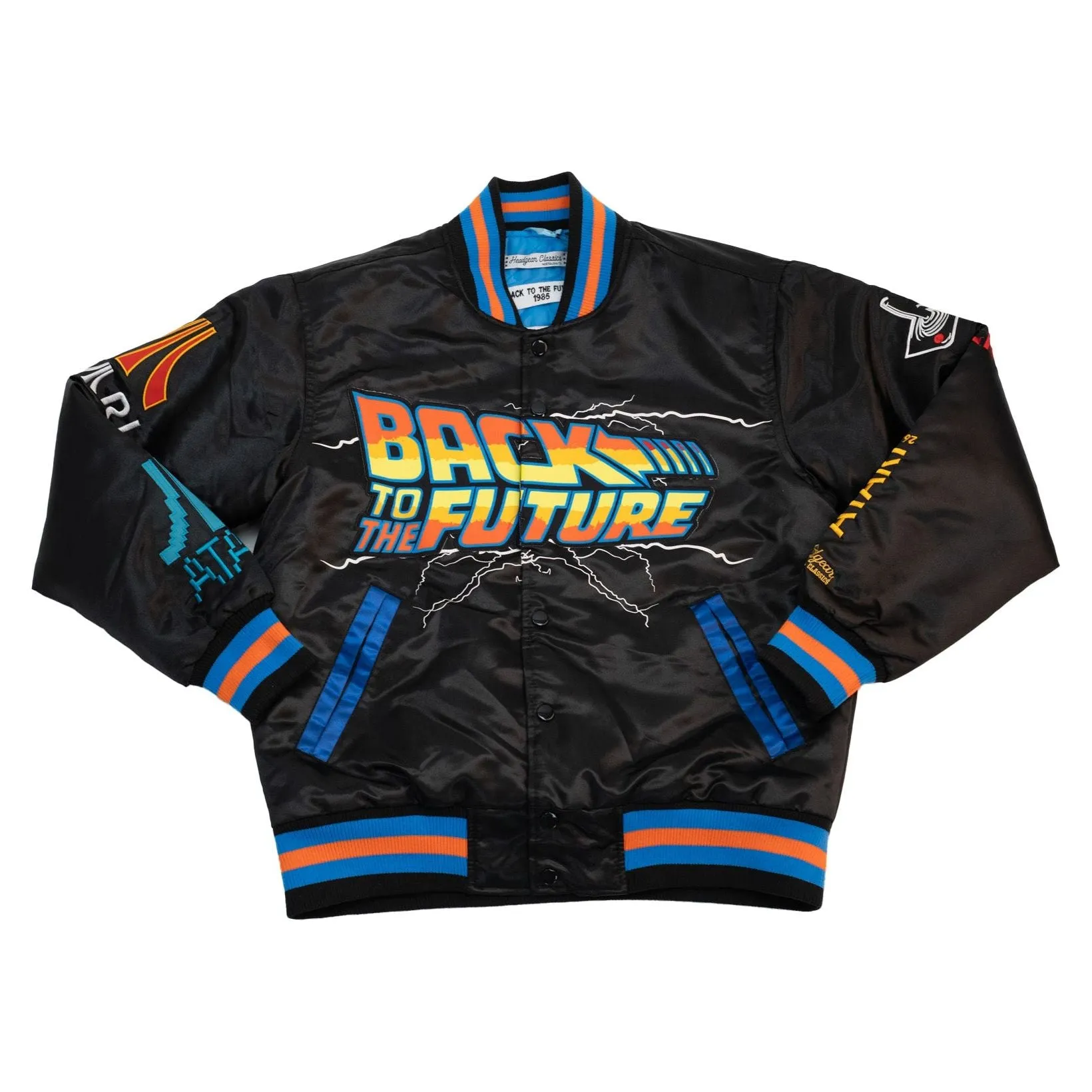 BACK TO THE FUTURE ATARI SATIN JACKET (BLACK)