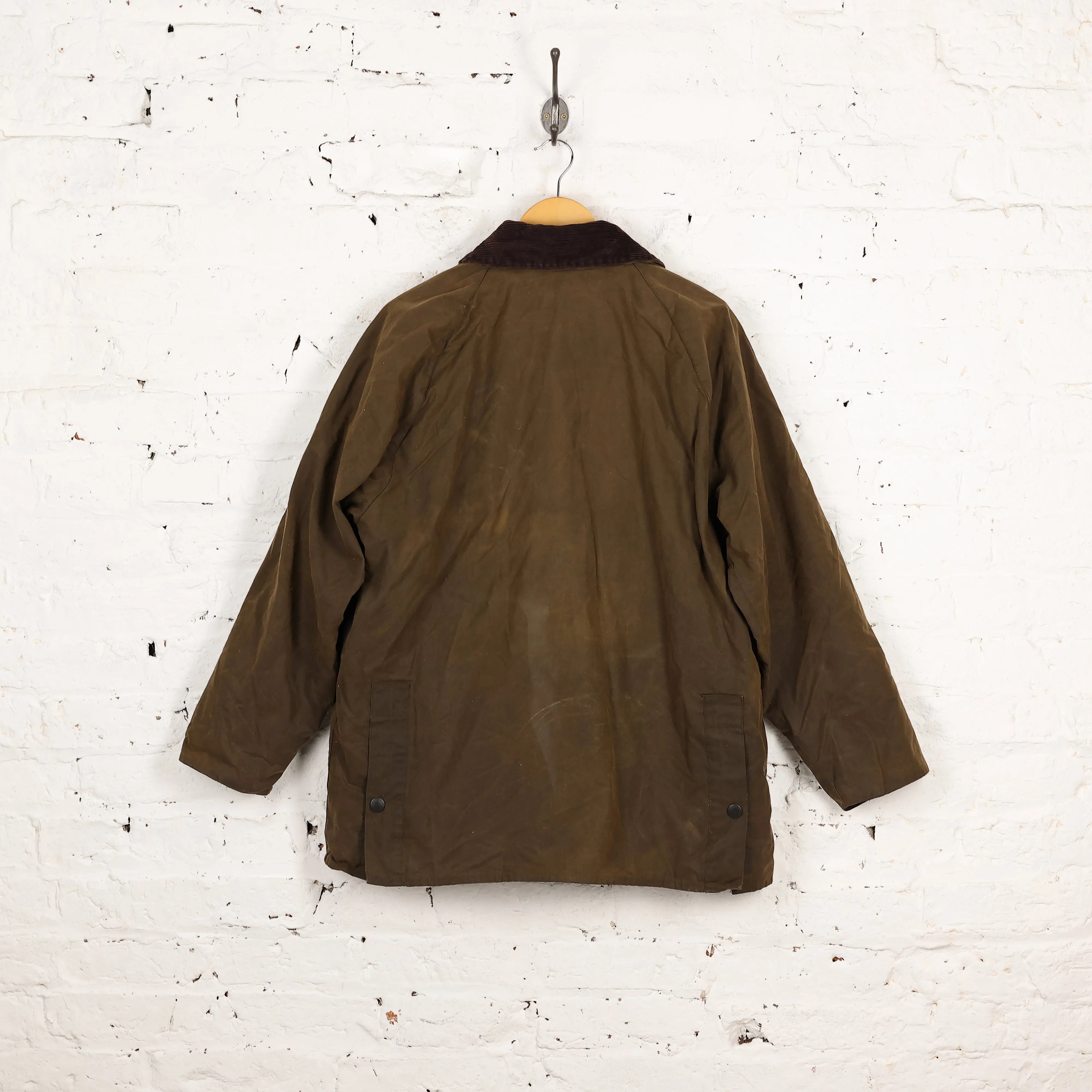 Barbour Classic Bedale Lined Wax Jacket Coat - Green - L