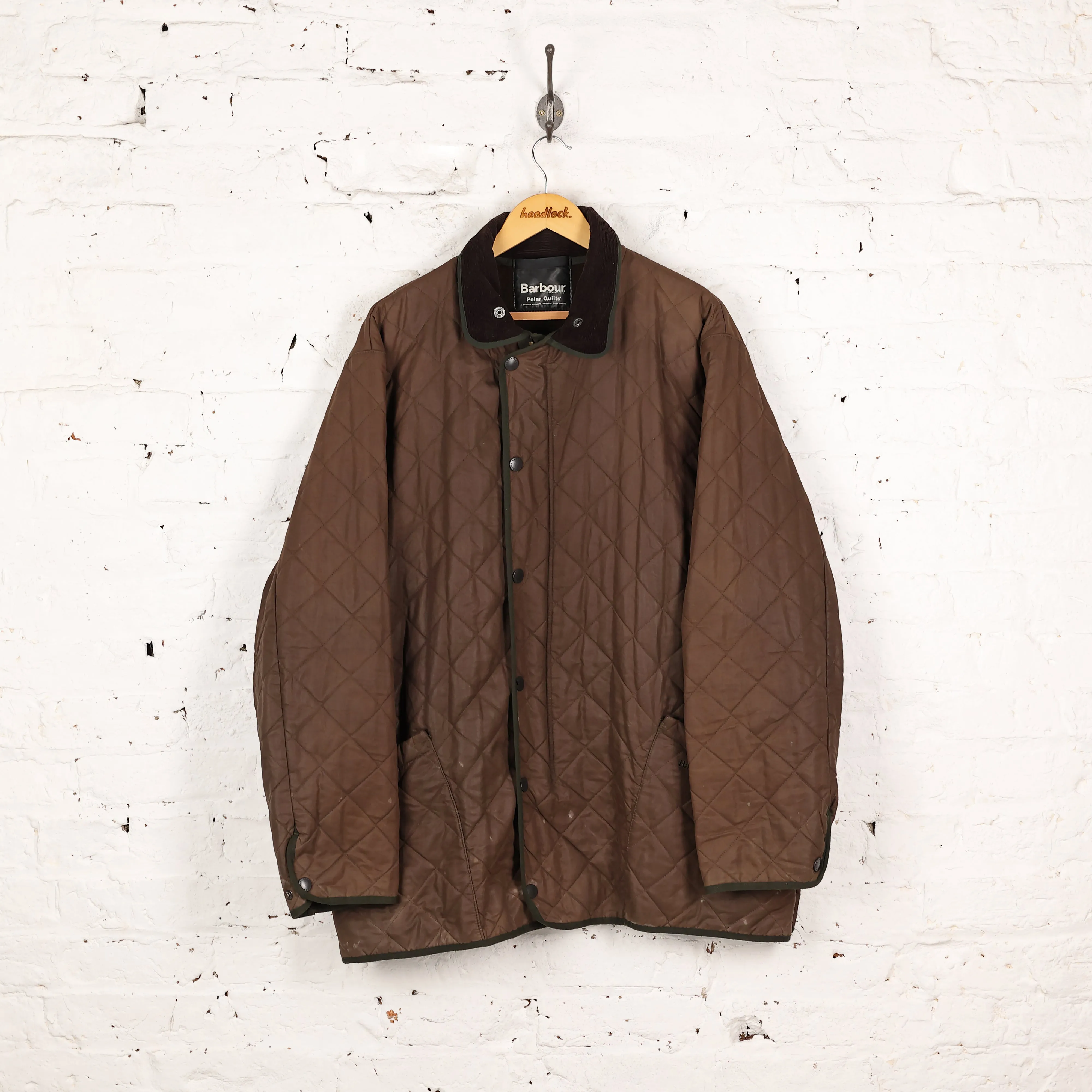 Barbour Polar Quilts Quilted Jacket - Brown - XXL