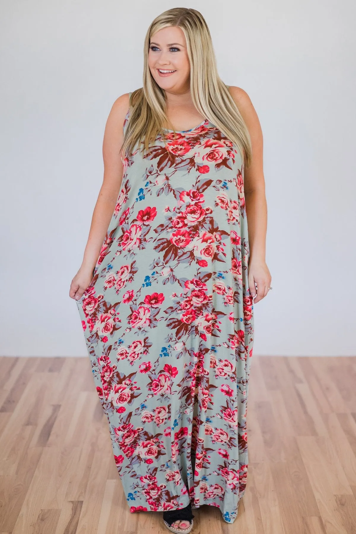 Beach Breeze Maxi Dress- Sage