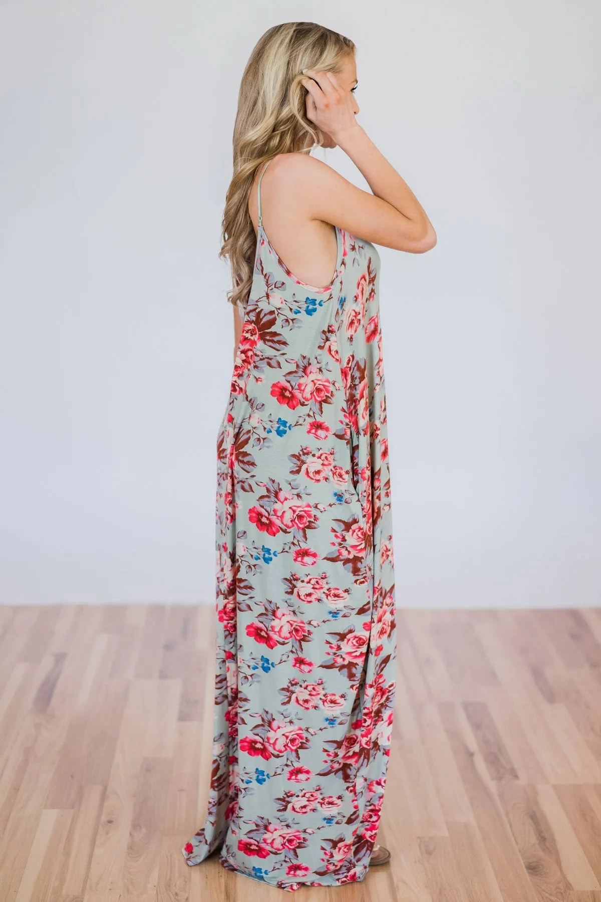 Beach Breeze Maxi Dress- Sage