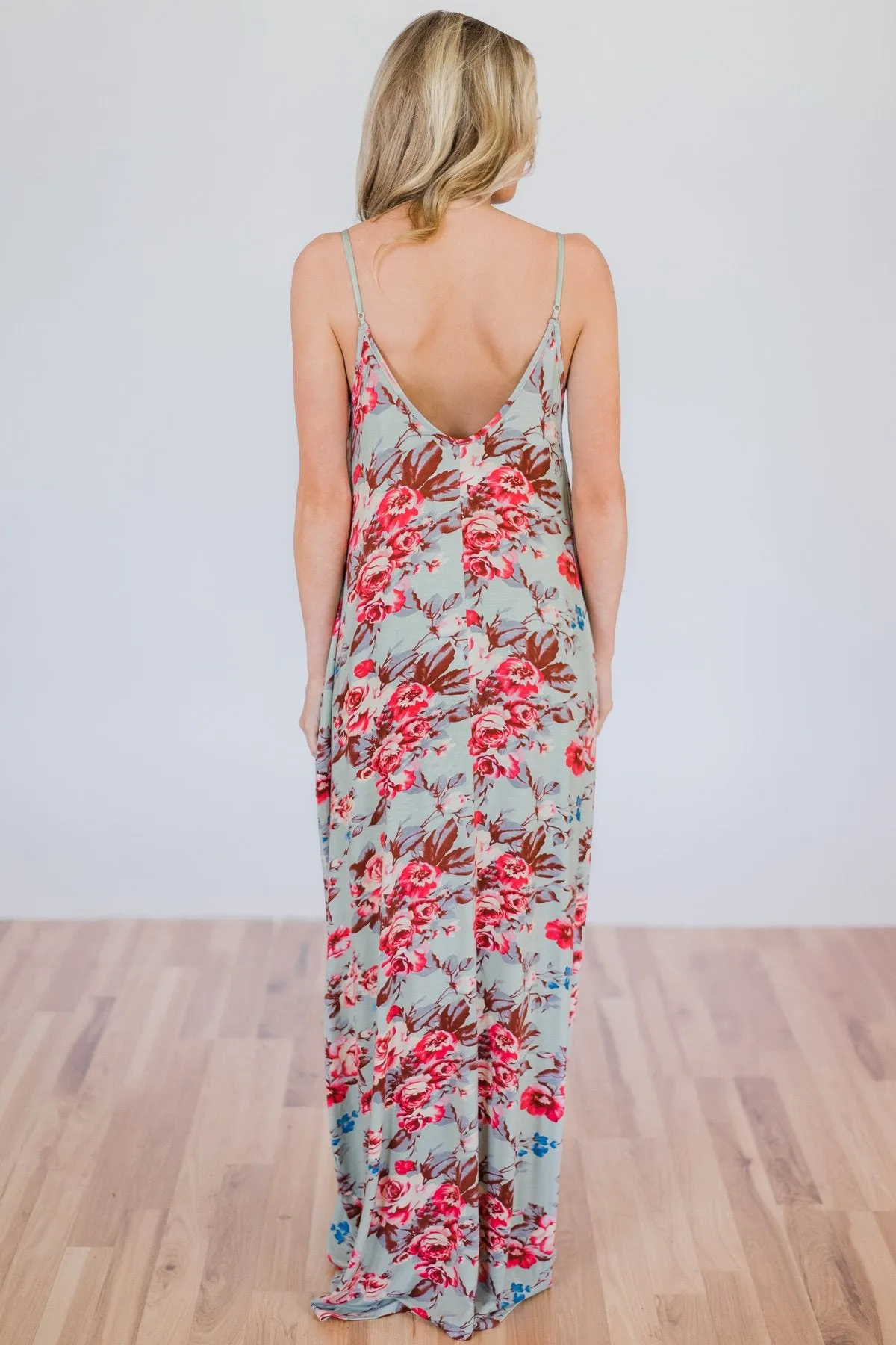 Beach Breeze Maxi Dress- Sage