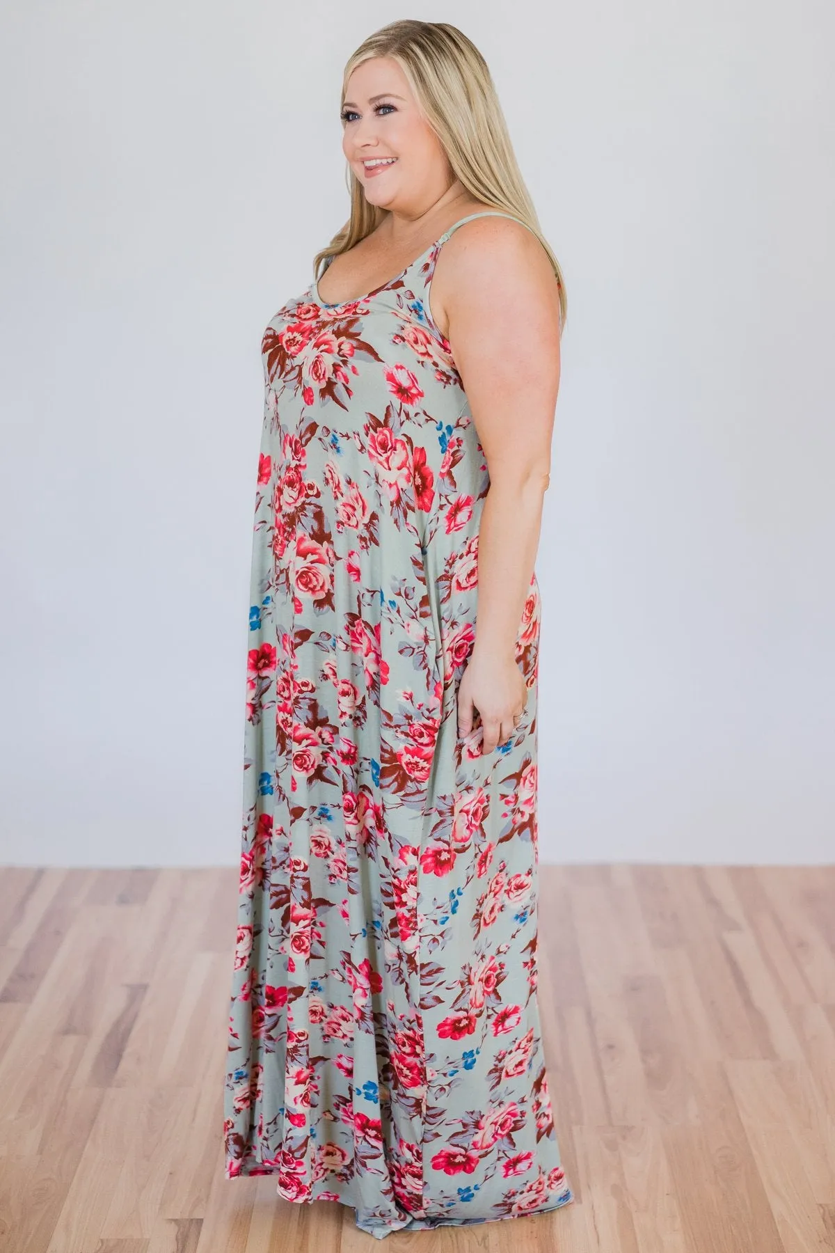 Beach Breeze Maxi Dress- Sage