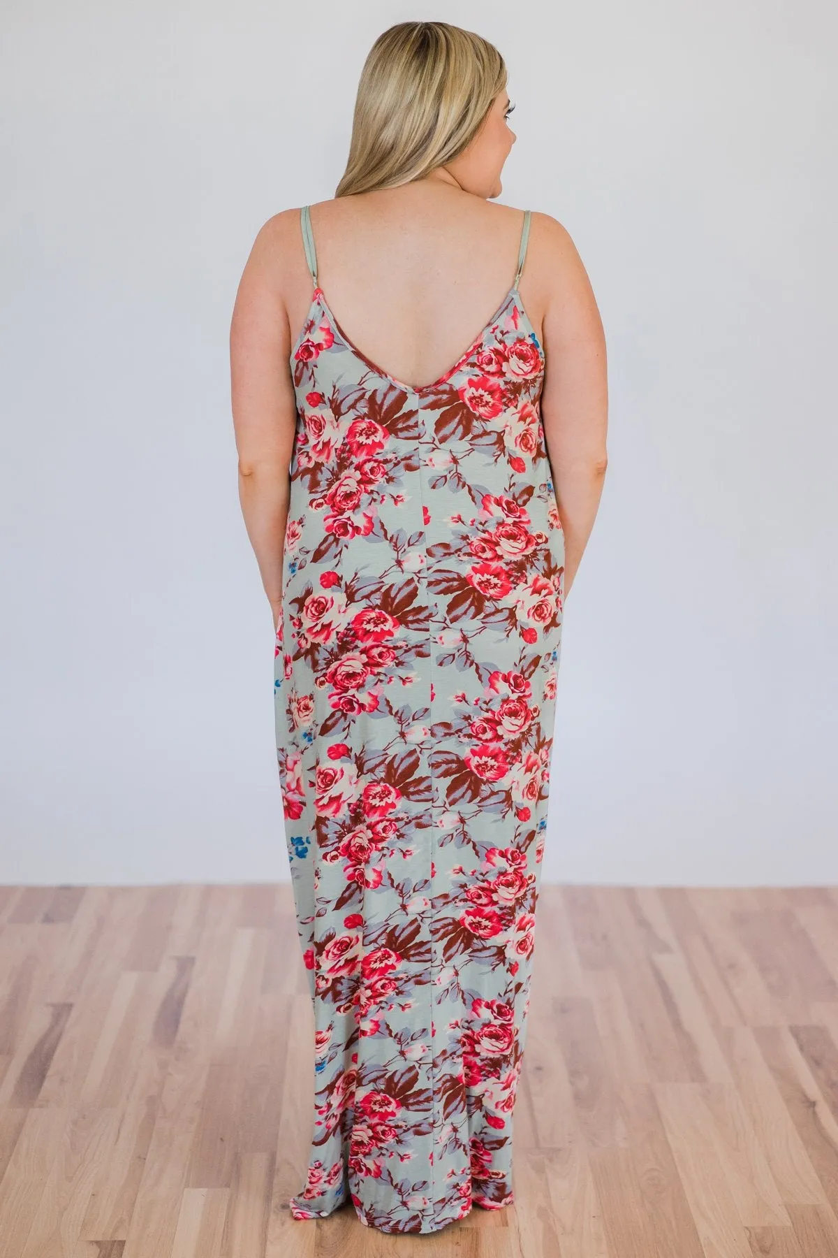 Beach Breeze Maxi Dress- Sage