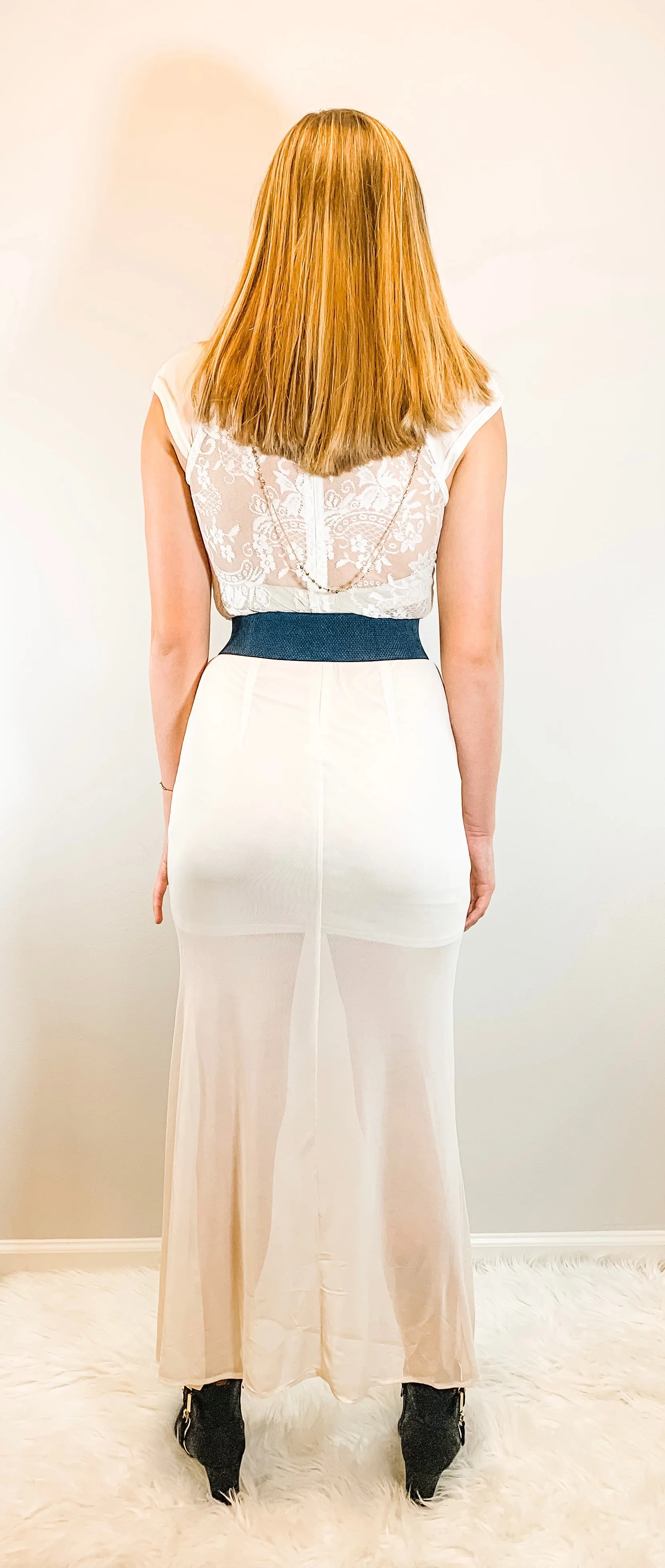 Beige Sheer Maxi