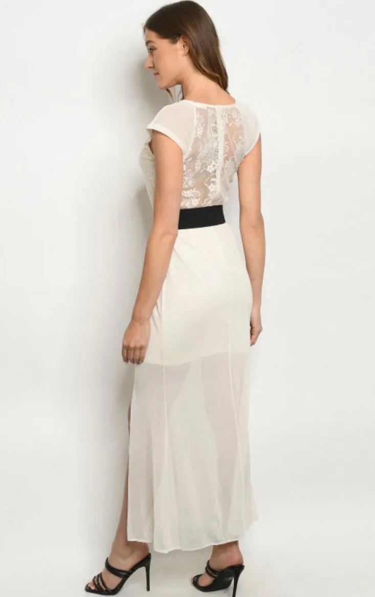 Beige Sheer Maxi