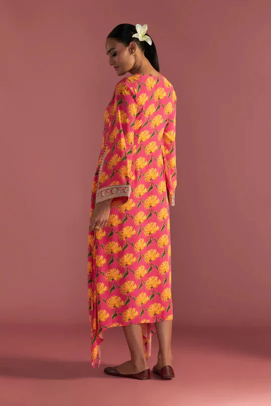 Berry Pink Mist Kaftan