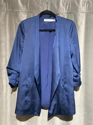 bishop   young royal blue shiny blazer