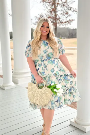 Blue Floral Dress