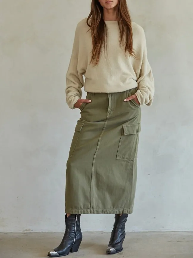 Boat Neck Sweater - Cream FINAL SALE