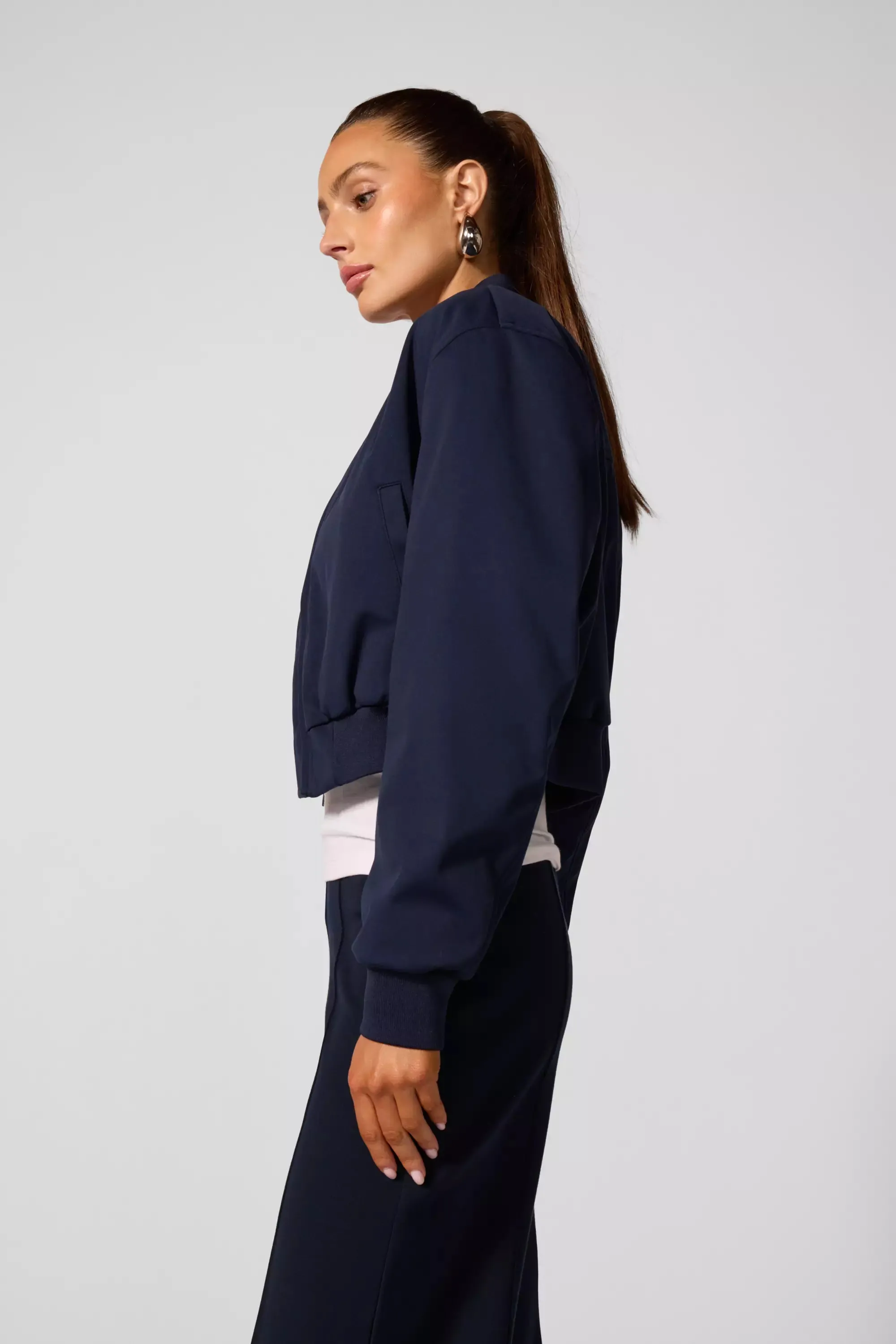 Bomber Jacket - Navy Blazer