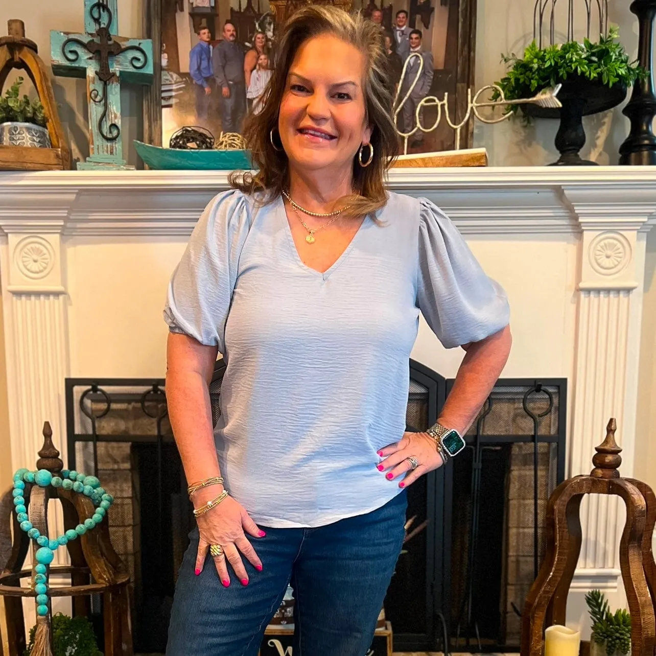 Bringing Back the Basics Top - Grey