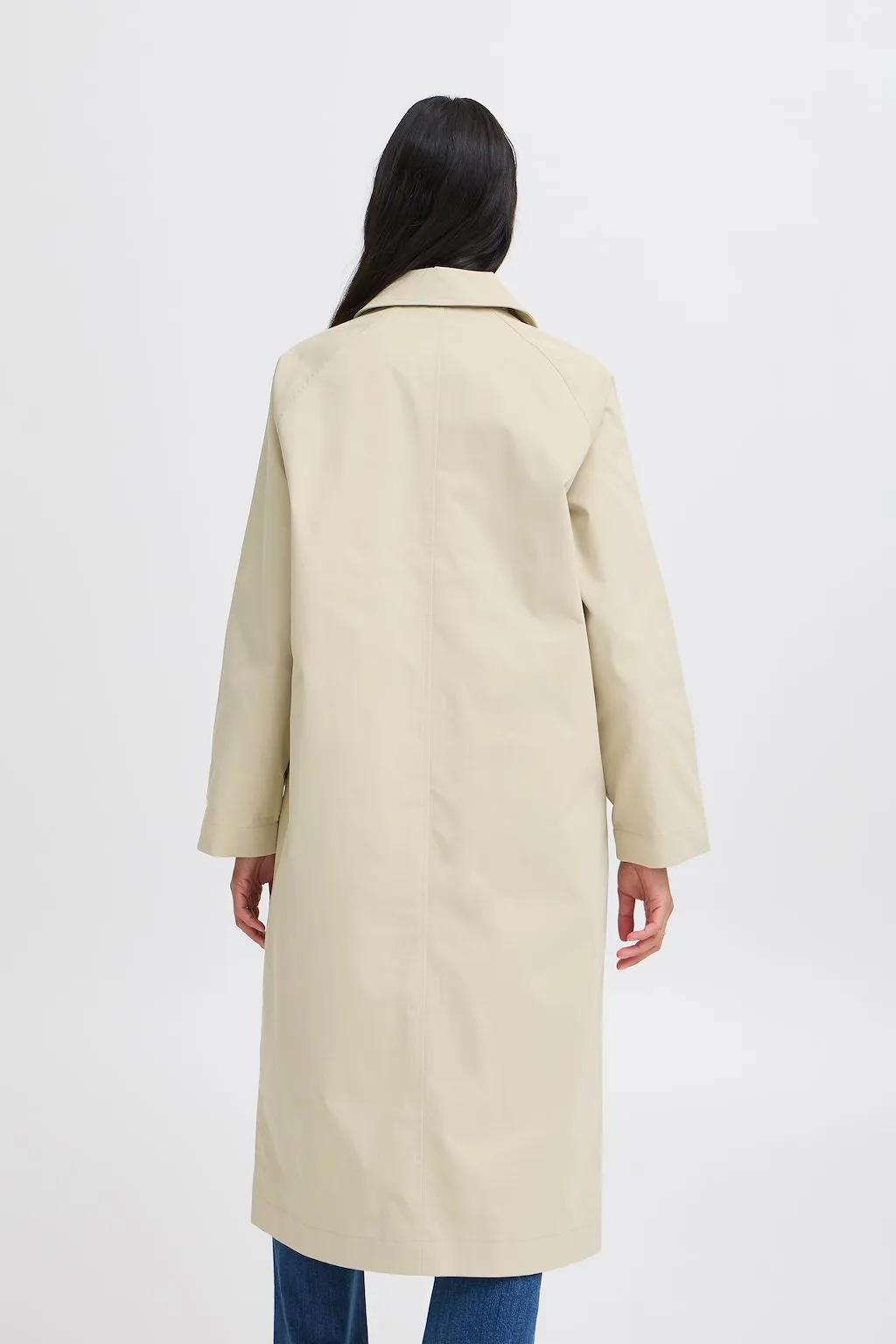 b.young Amona Long Coat Humus