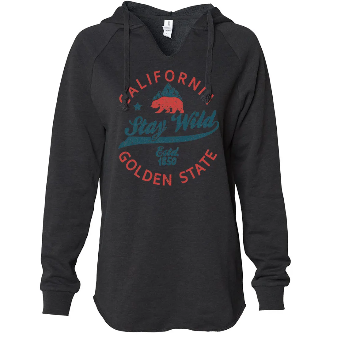 California Stay Wild Women's Soft Hooded Pullover