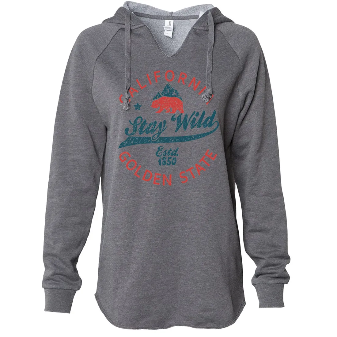 California Stay Wild Women's Soft Hooded Pullover