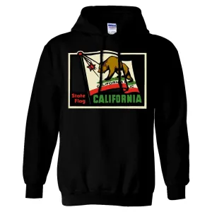California Vintage State Flag Sweatshirt Hoodie