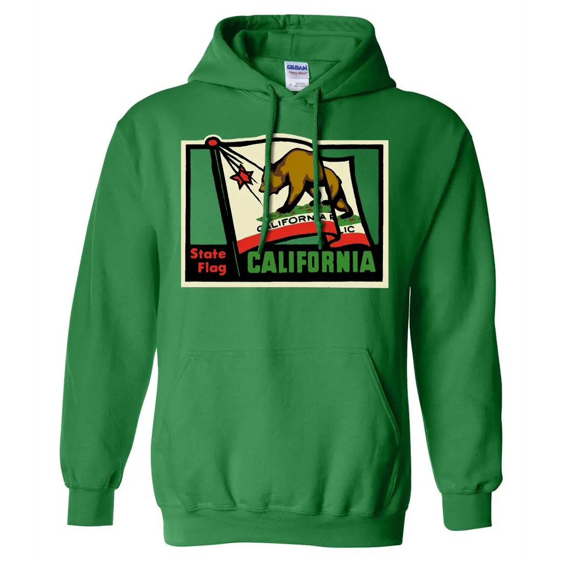 California Vintage State Flag Sweatshirt Hoodie