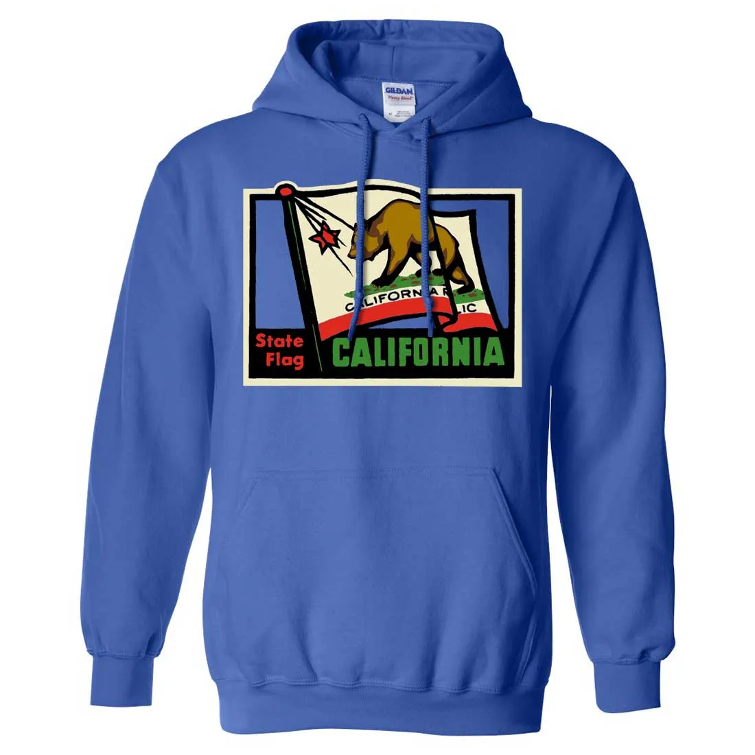 California Vintage State Flag Sweatshirt Hoodie