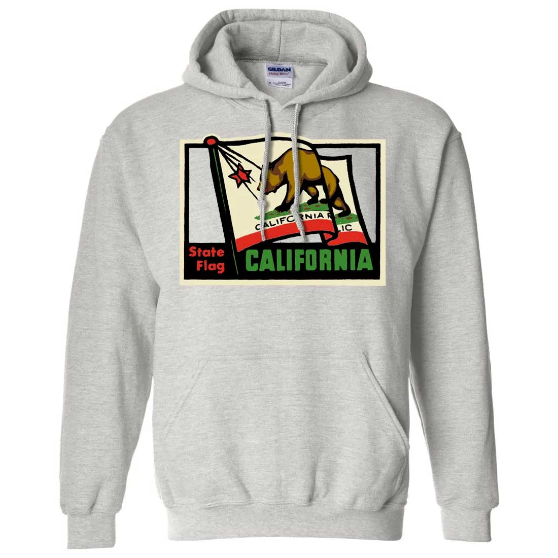 California Vintage State Flag Sweatshirt Hoodie
