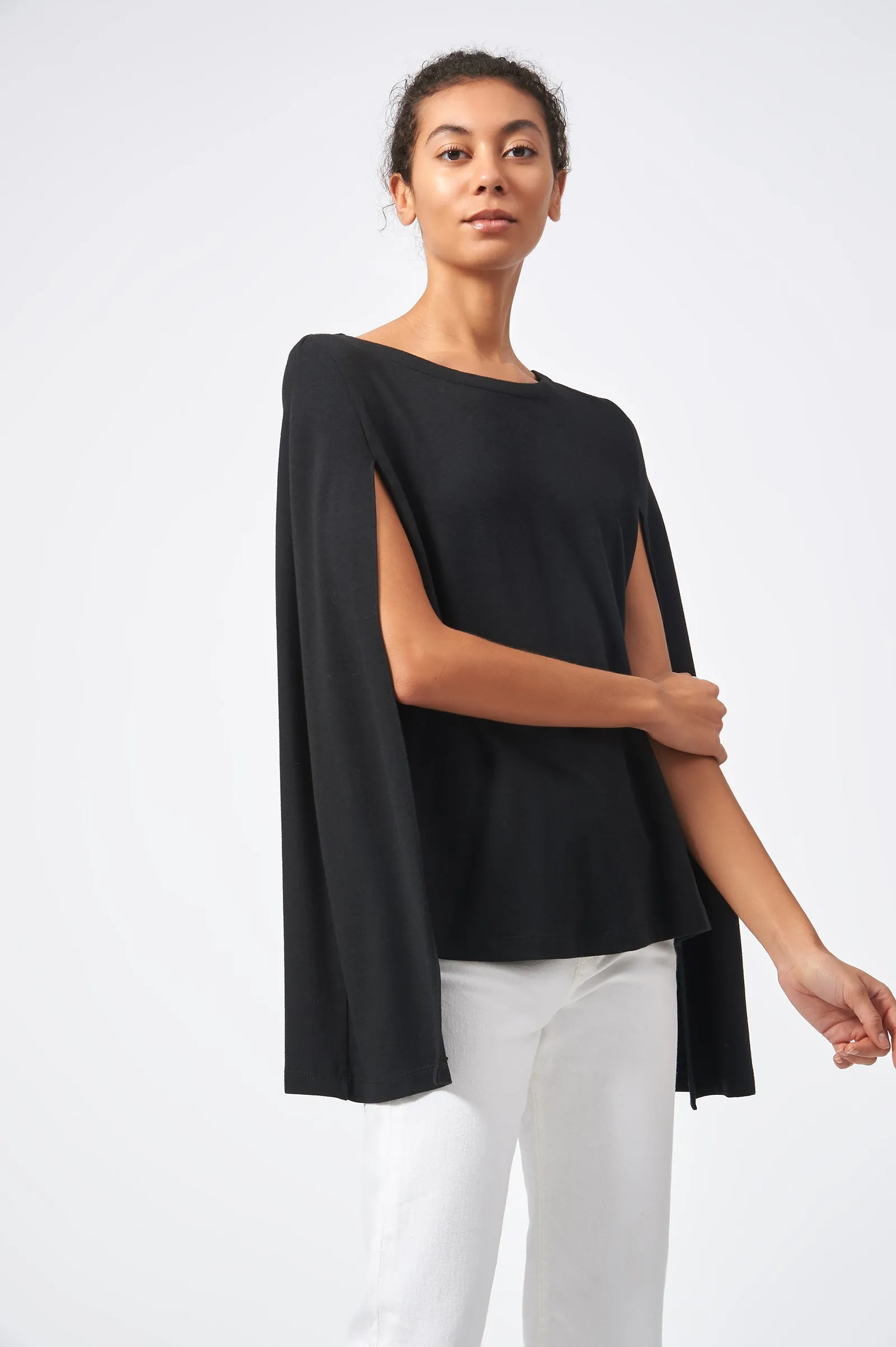 Cape Sweatshirt - Black