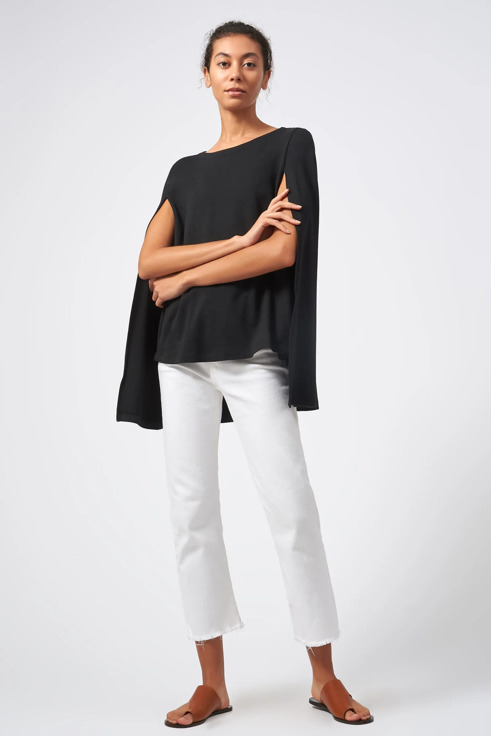 Cape Sweatshirt - Black