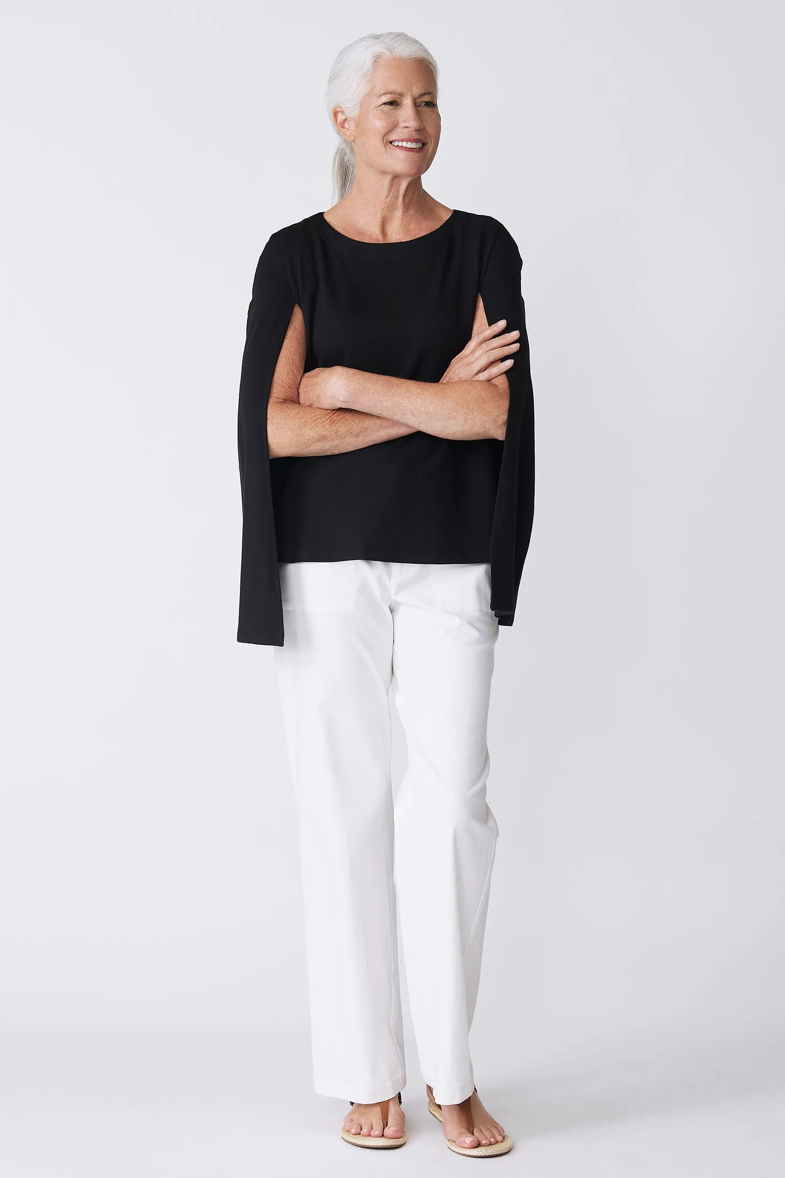 Cape Sweatshirt - Black